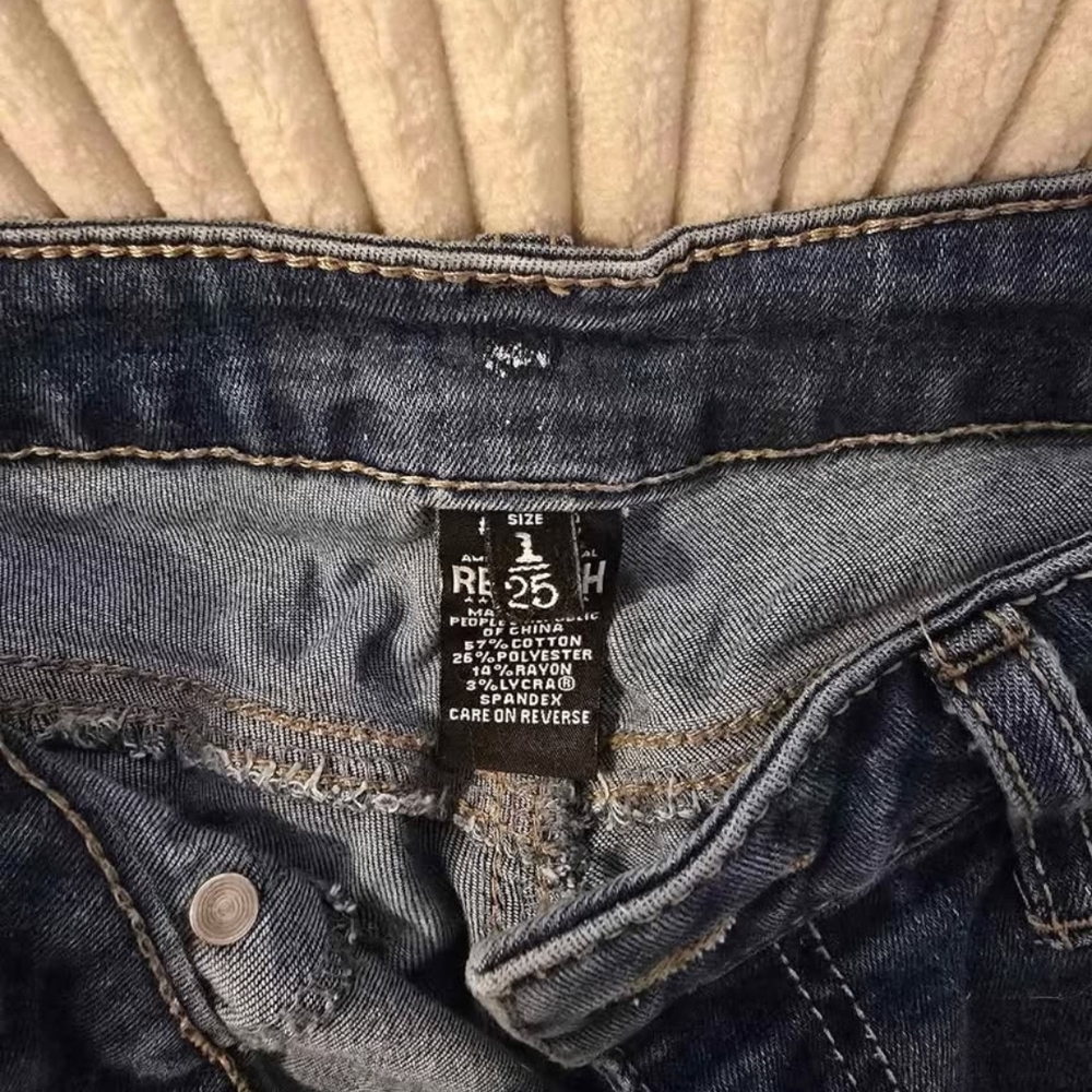 Rewash Blue Boyfriend Jeans Distressed Casual - Picture 2 of 2